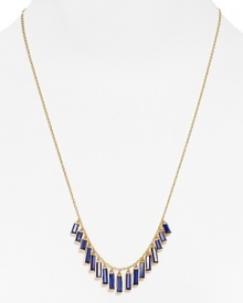 Make your chips count with this delicate necklace from kate spade new york. Crafted of gold-plated metal and accented by glass stations, it's pretty-prismatic. Make your chips count with this delicate necklace from kate spade new york. Crafted of gold-plated metal and accented by glass stations, it's pretty-prismatic.