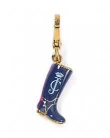 Boot up! This delicate Juicy Couture charm has serious sole, cast in a rainbow of hues. Boot up! This delicate Juicy Couture charm has serious sole, cast in a rainbow of hues.