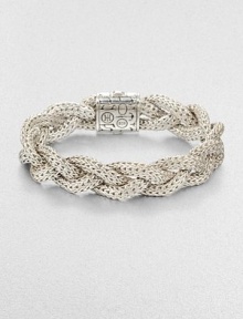 From the Classic Chain Collection. This nature-inspired style from a socially and environmentally responsible brand features intricately designed sterling silver chains in a braided style. Sterling silverLength, about 7.25Push clasp closureImported From the Classic Chain Collection. This nature-inspired style from a socially and environmentally responsible brand features intricately designed sterling silver chains in a braided style. Sterling silverLength, about 7.25Push clasp closureImported