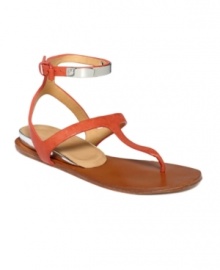 Be a weekend warrior. The Mikalah flat sandals by L.A.M.B. feature a clever take on the classic gladiator sandal. Sleek straps make for barely-there appeal during sizzling summer days. Be a weekend warrior. The Mikalah flat sandals by L.A.M.B. feature a clever take on the classic gladiator sandal. Sleek straps make for barely-there appeal during sizzling summer days.