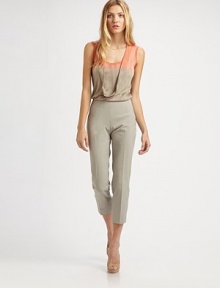 This finespun cashmere/silk blend features a prettily draped front cowl and a unique dip-dye look.ScoopneckFront cowl drapeSleevelessRib-knit edges and hem50% cashmere/30% silk/20% lycraDry cleanMade in Italy of imported fabricModel shown is 5'9 (175cm) wearing US size Small. This finespun cashmere/silk blend features a prettily draped front cowl and a unique dip-dye look.ScoopneckFront cowl drapeSleevelessRib-knit edges and hem50% cashmere/30% silk/20% lycraDry cleanMade in Italy of imported fabricModel shown is 5'9 (175cm) wearing US size Small.