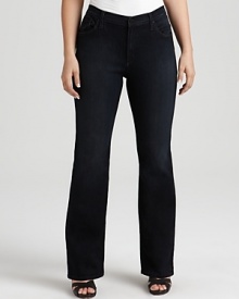 Designed to lift, lengthen and slim the silhouette, James Jeans denim lends an always-flattering look to everyday styling. Designed to lift, lengthen and slim the silhouette, James Jeans denim lends an always-flattering look to everyday styling.
