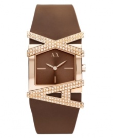 AX Armani Exchange knows glamour -- and it's nothing but apparent with this glistening, rose-gold hued watch. AX Armani Exchange knows glamour -- and it's nothing but apparent with this glistening, rose-gold hued watch.