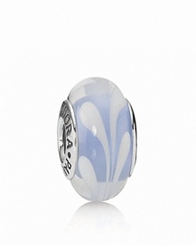 A painterly swirl on this murano glass charm lends free-spirited style to your bracelet. Logo-engraved sterling silver trim displays the PANDORA signature. A painterly swirl on this murano glass charm lends free-spirited style to your bracelet. Logo-engraved sterling silver trim displays the PANDORA signature.