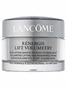 Skin Truth: Skin cells need to communicate with each other constantly. This communication is key in helping maintain the support structure that keeps skin looking youthful. Lancôme innovation: New from Lancôme, Rénergie Lift Volumetry features the unique GF-Volumetry™ complex, shown to help support cellular communication. Skin Truth: Skin cells need to communicate with each other constantly. This communication is key in helping maintain the support structure that keeps skin looking youthful. Lancôme innovation: New from Lancôme, Rénergie Lift Volumetry features the unique GF-Volumetry™ complex, shown to help support cellular communication.
