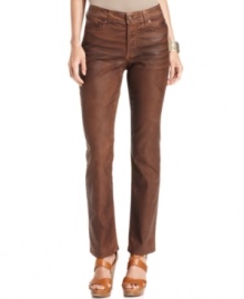 Not Your Daughter's Jeans offers the same slimming technology you love with this petite look. The coated wash adds high shine allure to this glam style! Not Your Daughter's Jeans offers the same slimming technology you love with this petite look. The coated wash adds high shine allure to this glam style!