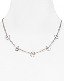 Fashion hardware from the ultimate it-brand. This plated metal necklace from MARC BY MARC JACOBS' is fixing to be our new favorite, with delicate bolt-shaped stations. Fashion hardware from the ultimate it-brand. This plated metal necklace from MARC BY MARC JACOBS' is fixing to be our new favorite, with delicate bolt-shaped stations.