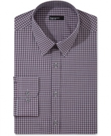 Classic checkers get a modern update with a slim fit for an all-business silhouette from Bar III. Classic checkers get a modern update with a slim fit for an all-business silhouette from Bar III.