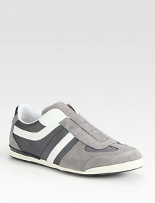 This easy slip-on style, of suede with mesh details, is perfect for weekends on-the-go.Suede upperPadded insoleRubber soleImported This easy slip-on style, of suede with mesh details, is perfect for weekends on-the-go.Suede upperPadded insoleRubber soleImported
