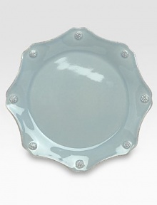 A beautiful stoneware plate is handcrafted with elegant curves to bring rustic detail and irresistibly romantic European charm to a dinner or party. From the Berry & Thread CollectionCeramic stoneware9 diam.Dishwasher- & microwave-safeImported A beautiful stoneware plate is handcrafted with elegant curves to bring rustic detail and irresistibly romantic European charm to a dinner or party. From the Berry & Thread CollectionCeramic stoneware9 diam.Dishwasher- & microwave-safeImported