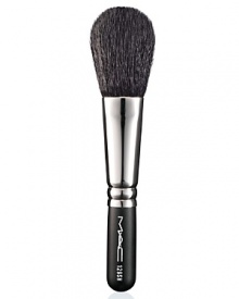 The 129 Blush/Brush with a shorter handle. Includes a travel pouch to keep your brush clean. This brush is particularly good for blush application. The fibers are soft and form a full, rounded shape. M.A.C professional brushes are hand-sculpted and assembled using the finest quality materials. They feature birch, linden and ramin wood handles, nickel-plated brass ferrules. The 129 Blush/Brush with a shorter handle. Includes a travel pouch to keep your brush clean. This brush is particularly good for blush application. The fibers are soft and form a full, rounded shape. M.A.C professional brushes are hand-sculpted and assembled using the finest quality materials. They feature birch, linden and ramin wood handles, nickel-plated brass ferrules.