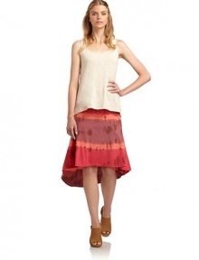 THE LOOKSlub knit frontHi-lo hemEmbroidered floral lace backTHE FITAbout 25 from shoulder to hemTHE MATERIALBody: 60% organic cotton/40% modalBack: cottonCARE & ORIGINMachine washImportedModel shown is 5'10 (177cm) wearing US size Small. THE LOOKSlub knit frontHi-lo hemEmbroidered floral lace backTHE FITAbout 25 from shoulder to hemTHE MATERIALBody: 60% organic cotton/40% modalBack: cottonCARE & ORIGINMachine washImportedModel shown is 5'10 (177cm) wearing US size Small.