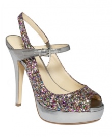 A fierce fashionista is never afraid to flaunt it. Make heads turn in INC International Concepts' Mariella Sandals, featuring a mile-high heel, classic peep toe and adjustable slingback strap. A fierce fashionista is never afraid to flaunt it. Make heads turn in INC International Concepts' Mariella Sandals, featuring a mile-high heel, classic peep toe and adjustable slingback strap.