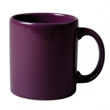 This mug in a pretty Plum is handcrafted in Germany from high fired ceramic earthenware that is dishwasher safe. Mix and match with other Waechtersbach colors to make a table all your own. This mug in a pretty Plum is handcrafted in Germany from high fired ceramic earthenware that is dishwasher safe. Mix and match with other Waechtersbach colors to make a table all your own.