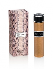 Inspired by the brand's empowered sense of glamour, Jimmy Choo Perfumed Body Oil conveys an aura of sensuality, seduction and luxury. The dry touch formula contains a blend of precious plant oils known for their nourishing, moisturizing and softening properties. This delicate formula with a dry, airy texture and captivating fragrance leaves skin soft and subtly sparkling all day with the glamorous scent of Jimmy Choo perfume. Limited edition. 3.3 oz. Inspired by the brand's empowered sense of glamour, Jimmy Choo Perfumed Body Oil conveys an aura of sensuality, seduction and luxury. The dry touch formula contains a blend of precious plant oils known for their nourishing, moisturizing and softening properties. This delicate formula with a dry, airy texture and captivating fragrance leaves skin soft and subtly sparkling all day with the glamorous scent of Jimmy Choo perfume. Limited edition. 3.3 oz.