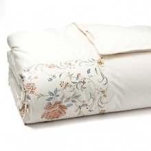 Detailed floral embroidery infuses this Lauren by Ralph Lauren full/queen duvet cover with heirloom luxury for a rich complement to your decor. Detailed floral embroidery infuses this Lauren by Ralph Lauren full/queen duvet cover with heirloom luxury for a rich complement to your decor.