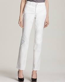 Not Your Daughter's Jeans Petites' Marilyn Straight Leg Jeans in White