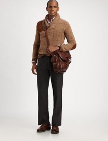 Drawing inspiration from the sophisticated style of the English countryside, a classic dress pant is crafted from luxe wool flannel for casual refinement.Flat-front styleFront coin pocketSide slash, rear welt and patch pocketsInseam, about 3170% wool/25% polyamide/5% cashmereDry cleanImported Drawing inspiration from the sophisticated style of the English countryside, a classic dress pant is crafted from luxe wool flannel for casual refinement.Flat-front styleFront coin pocketSide slash, rear welt and patch pocketsInseam, about 3170% wool/25% polyamide/5% cashmereDry cleanImported