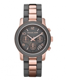 Embrace the unexpected: Michael Kors creates a stunning color combination on this Runway watch. Embrace the unexpected: Michael Kors creates a stunning color combination on this Runway watch.