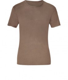 Stylish t-shirt in fine, pure light brown linen - Supremely soft, summer weight material has a well-worn, vintage look - Round neck, short sleeves and decorative seams - Slimmer cut tapers gently through waist - Casually cool, easily dressed up or down - Wear solo or layer beneath a blazer and pair with jeans, chinos, shorts or linen trousers Stylish t-shirt in fine, pure light brown linen - Supremely soft, summer weight material has a well-worn, vintage look - Round neck, short sleeves and decorative seams - Slimmer cut tapers gently through waist - Casually cool, easily dressed up or down - Wear solo or layer beneath a blazer and pair with jeans, chinos, shorts or linen trousers