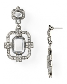 Bring a touch of vintage glamour to your look with these sparkling art deco drop earrings from Lydell NYC. Bring a touch of vintage glamour to your look with these sparkling art deco drop earrings from Lydell NYC.