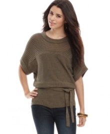 Sweater Project's lightweight top is for the natural beauty who likes to keep things casual. The relaxed, easy fit is always in style.