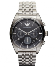 The perfect finishing touch on your boardroom look: a structured watch by Emporio Armani. The perfect finishing touch on your boardroom look: a structured watch by Emporio Armani.