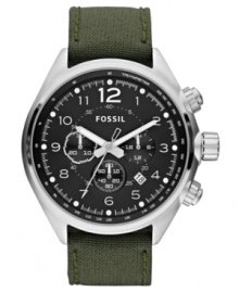Glide through your day with casual confidence. This aeronautical inspired Flight watch by Fossil is an everyday must-own. Glide through your day with casual confidence. This aeronautical inspired Flight watch by Fossil is an everyday must-own.