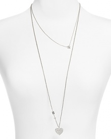 Juicy Couture Double Strand Heart & Arrow Necklace, 32 Juicy Couture Double Strand Heart & Arrow Necklace, 32