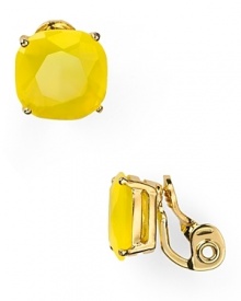 Introduce kate spade new york's playful aesthetic to your look with this pair of earrings. Cast in plated metal, they've got style in spades. Introduce kate spade new york's playful aesthetic to your look with this pair of earrings. Cast in plated metal, they've got style in spades.