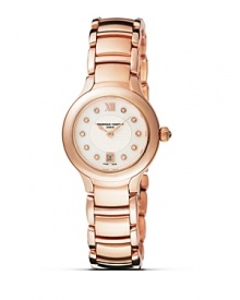 With the Delight™ collection, Frédérique Constant presents Ladies watches that create strong emotions, right up to an intense bliss. A collection full of gentleness and femininity.Frédérique Constant Delight™ timepieces are offered with round or rectangular cases. They feature a unique case design of high-quality and with a meticulous finish. Quartz calibre: Hours, Minutes, Date. Made in Geneva, Switzerland. With the Delight™ collection, Frédérique Constant presents Ladies watches that create strong emotions, right up to an intense bliss. A collection full of gentleness and femininity.Frédérique Constant Delight™ timepieces are offered with round or rectangular cases. They feature a unique case design of high-quality and with a meticulous finish. Quartz calibre: Hours, Minutes, Date. Made in Geneva, Switzerland.