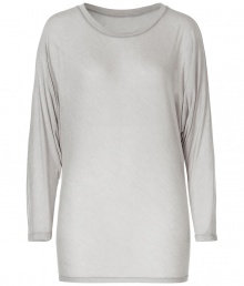 Stylish top of fine, light gray Modal - amazingly soft and comfortable to wear - new, casual Dolman silhouette, loose and long - cut with a feminine crew neck and fashionable, to cut batwing sleeves - super-combined part, works both as a fashion accent send to office Looks, as well as to casual outfits - You contribute to a narrow skirt, a tube jeans or shorts Stylish top of fine, light gray Modal - amazingly soft and comfortable to wear - new, casual Dolman silhouette, loose and long - cut with a feminine crew neck and fashionable, to cut batwing sleeves - super-combined part, works both as a fashion accent send to office Looks, as well as to casual outfits - You contribute to a narrow skirt, a tube jeans or shorts