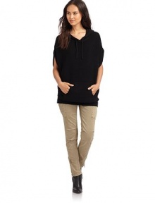 THE LOOKHooded backDolman sleevesPouch pocketTHE FITAbout 29 from shoulder to hemTHE MATERIALWool/cashmereCARE & ORIGINHand washImportedModel shown is 5'8 (172½cm) wearing US size Small. THE LOOKHooded backDolman sleevesPouch pocketTHE FITAbout 29 from shoulder to hemTHE MATERIALWool/cashmereCARE & ORIGINHand washImportedModel shown is 5'8 (172½cm) wearing US size Small.