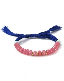 The classic friendship bracelet has officially gone glam. Shashi adds mutli-colored cord and a row of semi-precious beads for a look that's totally bright now. The classic friendship bracelet has officially gone glam. Shashi adds mutli-colored cord and a row of semi-precious beads for a look that's totally bright now.