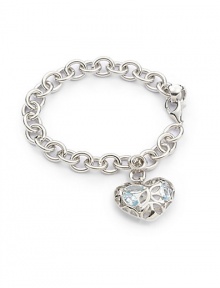 THE LOOKHeart pendant with cutoutsBlue topaz accentsRhodium-plated sterling silver settingLobster claspTHE MEASUREMENTPendant width, about 1Pendant length, about .5Length, about 7.5ORIGINImported THE LOOKHeart pendant with cutoutsBlue topaz accentsRhodium-plated sterling silver settingLobster claspTHE MEASUREMENTPendant width, about 1Pendant length, about .5Length, about 7.5ORIGINImported