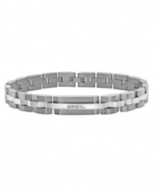 It's all in the name. This Manta collection bracelet from Breil is designed for the confident man. Crafted in two-tone stainless steel with a buckle closure and engraved logo. Approximate length: 8 inches. It's all in the name. This Manta collection bracelet from Breil is designed for the confident man. Crafted in two-tone stainless steel with a buckle closure and engraved logo. Approximate length: 8 inches.