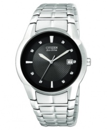 Powered by the sun, this Citizen watch is both eco-conscious and stylish. Powered by the sun, this Citizen watch is both eco-conscious and stylish.