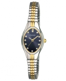 Double the elegance with this two-tone expansion watch from Pulsar. Double the elegance with this two-tone expansion watch from Pulsar.