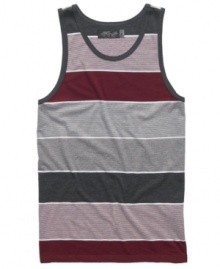 When the mercury rises, this striped tank top from Retrofit makes sure you always keep your cool. When the mercury rises, this striped tank top from Retrofit makes sure you always keep your cool.