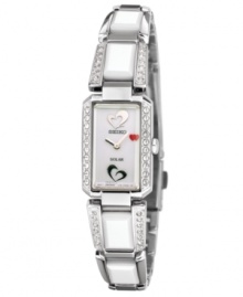 Show your love for heart health with this darling Solar-powered watch from Seiko. A portion of the proceeds of this sale will be donated to the American Heart Association. Show your love for heart health with this darling Solar-powered watch from Seiko. A portion of the proceeds of this sale will be donated to the American Heart Association.