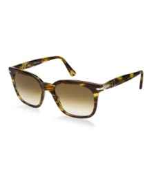 Designed and crafted in Italy, Persol - from the Italian per il sole meaning for the sun - is a favorite among tastemakers and celebrities for its impeccable fit and incredible clarity. The brand's patented Meflecto temples offer a secure fit, while crystal-tempered sunglass lenses provide protection with distortion-free vision. With a brand character that can best be described as classy, exclusive, stylish, and unique, Persol continues to go beyond trends. Designed and crafted in Italy, Persol - from the Italian per il sole meaning for the sun - is a favorite among tastemakers and celebrities for its impeccable fit and incredible clarity. The brand's patented Meflecto temples offer a secure fit, while crystal-tempered sunglass lenses provide protection with distortion-free vision. With a brand character that can best be described as classy, exclusive, stylish, and unique, Persol continues to go beyond trends.