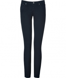 Exquisitely soft and super flattering, Adriano Goldschmieds dark navy cigarette jeans are essential for everyday looks - Classic five-pocket style, button closure, belt loops - Sleek slim fit through the knee - Team with oversized tops and statement studded accessories Exquisitely soft and super flattering, Adriano Goldschmieds dark navy cigarette jeans are essential for everyday looks - Classic five-pocket style, button closure, belt loops - Sleek slim fit through the knee - Team with oversized tops and statement studded accessories