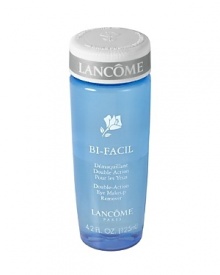 Double-phase, fresh-as-water liquid eye makeup remover. Activates when shaken to gently whisk away even waterproof eye makeup, while conditioning and refreshing the skin. Ideal for sensitive skin and contact lens wearers. Leaves eyes feeling cool and relaxed, with no oily residue. Ophthalmologist-Tested For Safety. Double-phase, fresh-as-water liquid eye makeup remover. Activates when shaken to gently whisk away even waterproof eye makeup, while conditioning and refreshing the skin. Ideal for sensitive skin and contact lens wearers. Leaves eyes feeling cool and relaxed, with no oily residue. Ophthalmologist-Tested For Safety.