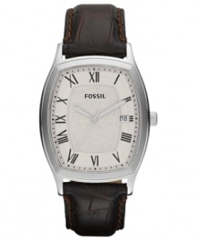 A timeless watch design in brown leather from Fossil's Ansel collection. A timeless watch design in brown leather from Fossil's Ansel collection.