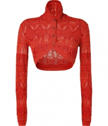 Shimmer into cocktail hour elegance in Missonis glimmering saffron knit cardigan, finished with understated textural patterning for a contemporary take on the brands iconic aesthetic - Stand-up shawl collar, long sleeves, ribbed trim, button-down front - Form-fitting - Team with a pencil skirt and sky-high platform pumps Shimmer into cocktail hour elegance in Missonis glimmering saffron knit cardigan, finished with understated textural patterning for a contemporary take on the brands iconic aesthetic - Stand-up shawl collar, long sleeves, ribbed trim, button-down front - Form-fitting - Team with a pencil skirt and sky-high platform pumps