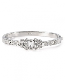 Write your own love story with this bracelet from Carolee, accented by crystal pave stones. It's a striking way to symbolize now and forever.