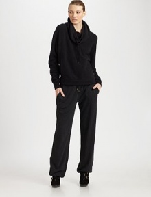 In a luxe wool blend with batwing sleeves and a funnelneck hood, this classic hoodie is the epitome of sporty, modern style.Funnelneck hood with drawstringsLong sleeves with ribbed cuffsRibbed hemPull-on style57% merino wool/25% angora/17% polyamide/1% elasteneDry cleanImported Model shown is 5'10 (177cm) wearing US size Small. In a luxe wool blend with batwing sleeves and a funnelneck hood, this classic hoodie is the epitome of sporty, modern style.Funnelneck hood with drawstringsLong sleeves with ribbed cuffsRibbed hemPull-on style57% merino wool/25% angora/17% polyamide/1% elasteneDry cleanImported Model shown is 5'10 (177cm) wearing US size Small.