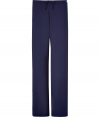 Amp up your leisure-ready style with these luxe jazz pants from La Perla - Drawstring waist, loose fit, slightly flared leg - Pair with a tee, a slim hoodie, and ballet flats