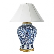 This lamp fashioned in porcelain with ornate floral pattern brings an elegant quality to any room. This lamp fashioned in porcelain with ornate floral pattern brings an elegant quality to any room.