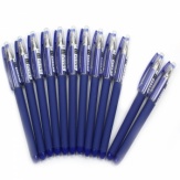 12pcs Blue Beautiful Fashionable Durable Gel Ink Pens. Christmas Shopping, 4% off plus free Christmas Stocking and Christmas Hat!